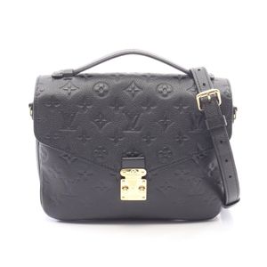 [중고] LOUIS VUITTON 손가방 포쉐트 메티스 MM 모노그램 앙프랑트 느와르 2WAY M41487 느와르 가죽 포쉐트 메티스