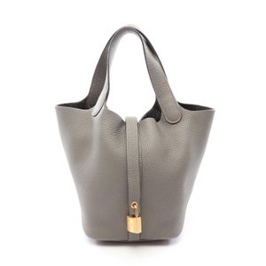 【중고】 Hermes 에르메스 손가방 피코탄 락 PM 그리 메이어 가죽 피코탄 락 PM 그리 메이어 여성용 Used A