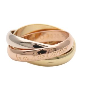Cartier Trinity Ring, K18 Yellow Gold & K18 Pink Gold, Approx. 6.7g [Pre-owned]