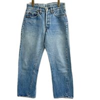 Levi's 501 66 Late Model Red Selvedge Blue Straight Denim Pants 30x30 [Used]