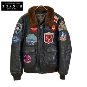 Avirex 783-4950011 Brown G-1 Top Gun Sheepskin Flight Jacket Size 40 [Used]