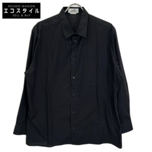 Hermes Black Back Design Sellier Button Dress Shirt, Size 44 [Used]