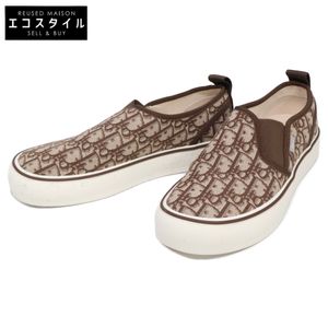 Dior 3SN359ZSA_H960 Oblique Jacquard Slip-on Shoes, Size 42 [Used]