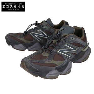 New Balance U9060PH 麂皮/網眼抽繩低筒運動鞋，尺寸 27.5（二手）