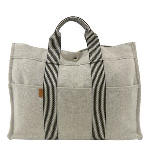 Hermes New Fourre-Tout MM Tote Bag, Cotton Canvas [Used]