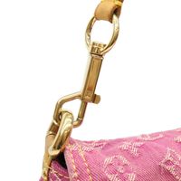 Louis Vuitton 2006 M95216 Monogram Denim Fuchsia Pink Mini Pretty Shoulder Bag [Used]
