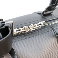 Louis Vuitton 2018 M53303 Epi Black LV Circle Keepall Bandelier 45 Boston Bag [Used]