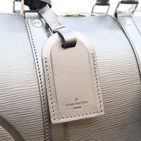 Louis Vuitton 2018 M53303 Epi Black LV Circle Keepall Bandelier 45 Boston Bag [Used]