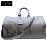 Louis Vuitton 2018 M53303 Epi Black LV Circle Keepall Bandelier 45 Boston Bag [Used]