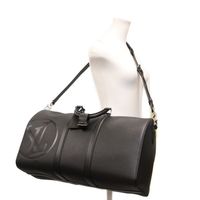 Louis Vuitton 2018 M53303 Epi Black LV Circle Keepall Bandelier 45 Boston Bag [Used]