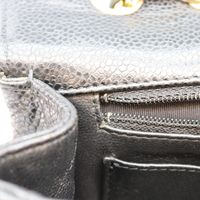 Chanel No. 13 A28600 Black Caviar Gold Hardware Single Deca Matelassé 30 Shoulder Bag [Used]