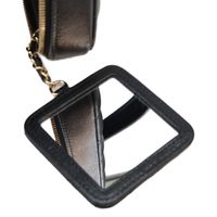 Chanel AP2573 Black Timeless Classic Caviar Gold Hardware Top Handle Vanity Handbag [Used]