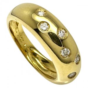 UNOAERRE/Unoaerre Rounded Diamond Ring, 0.15ct Total, K18 Gold, 5.9g, Women's [Used]
