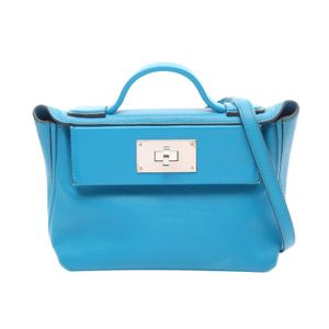 【二手】愛馬仕 HERMES 手提包 Sac 24/24 Mini 21 藍色 Frida 2WAY 藍色 Frida 其他 Sac 24/24 24/24 Mini 藍色 Frida