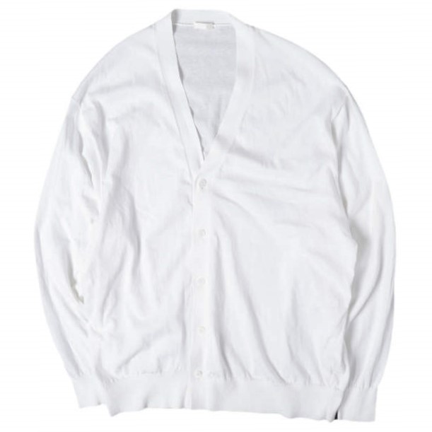COMOLI (Comoli) 24SS Made in Japan Cotton V-neck Cardigan Z01