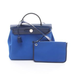 【중고】 Hermes 에르메스 손가방 에르백 지프 PM 르투르네 블루 빌리어드 블루 사피르 2WAY 068675CK 블루 빌리어드/블루 사피르 기타