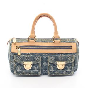 [중고] LOUIS VUITTON 손가방 네오 스피디 모노그램 데님 M95019 데님 레더 네오 스피디 여성용 Used B