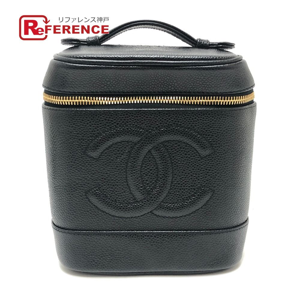 CHANEL 647**** CC Coco Mark Vertical Vanity Bag Handbag