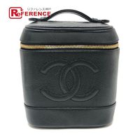 CHANEL 647**** CC Coco Mark Vertical Vanity Bag Handbag