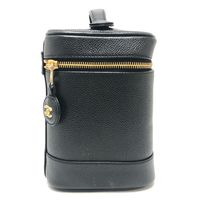 CHANEL 647**** CC Coco Mark Vertical Vanity Bag Handbag