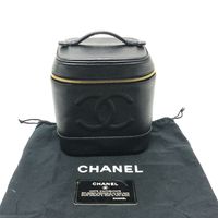 CHANEL 647**** CC Coco Mark Vertical Vanity Bag Handbag