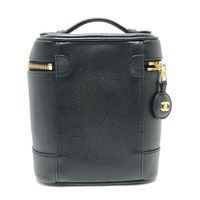 CHANEL 647**** CC Coco Mark Vertical Vanity Bag Handbag