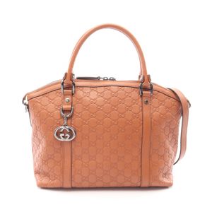 【二手】Gucci GUCCI 托特包 Interlocking G Guccissima 2WAY 341503ブラウン皮革 Guccissima Interlocking G 2-way 手提包 女士 二手 B