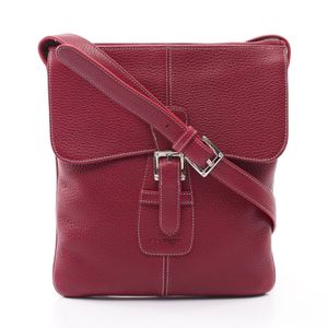 【중고】 LOEWE 숄더백 센다 보르도 레더 숄더백 여성용 Used B