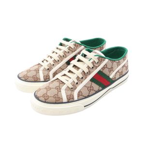 【二手】Gucci GUCCI 運動鞋 網球鞋 1977 GG帆布鞋 男士 全新未使用