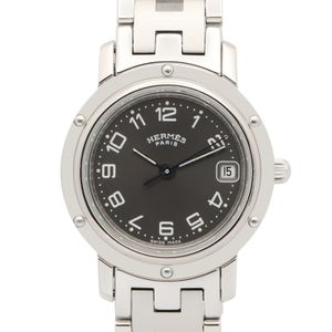 [Used] Hermes HERMES Watch Clipper CL4.210 Black Stainless Steel Clipper Women's Used A