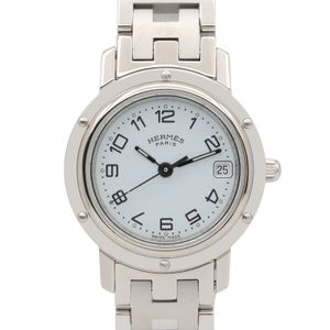 [Used] Hermes HERMES Watch Clipper CL4.210 White Stainless Steel Clipper Women's Used A