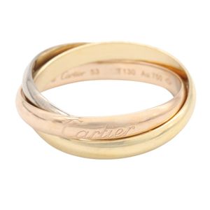 [Pre-owned] Cartier Trinity Ring, K18 (Yellow Gold) / K18WG (White Gold), Women's Trinity Ring, Used A