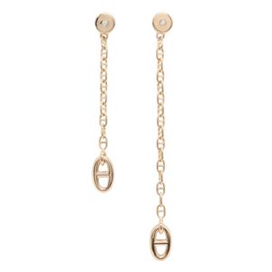 [Used] Hermes HERMES Earrings Mini Farandole 1PD Earrings H119550B K18PG (Pink Gold) Diamond Mini Farandole 1P Earrings Women's Used A