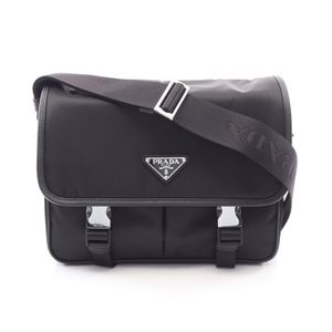 【二手】Prada PRADA 單肩包 TESSUTO + SAFFIANO 2VD769VXLO2DMHF0002 尼龍 Saffiano 皮革單肩包 男士 全新