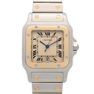 【중고】 Cartier 산토스 갈베 LM W20011C4 실버 K18(옐로우 골드) 스테인리스 스틸 산토스 갈베 LM 남성용 Used A