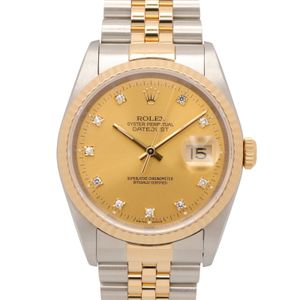 【二手】ROLEXDatejust 10鑽腕錶，X型序號，16233G CH/QP，18K（黃金）不鏽鋼，男士腕錶
