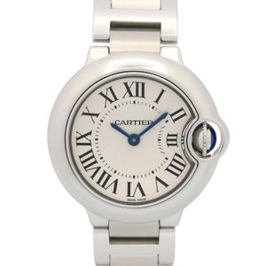 [중고] Cartier 발롱블루 SM W69010Z4 실버 스테인리스 스틸 여성용 손목시계(기타) Used A