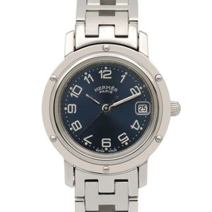 [Used] Hermes HERMES Watch Clipper CL4.210 Blue Stainless Steel Clipper Women's Used A