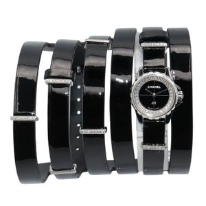 [Used] Chanel J12 XS W-Bracelet Diamond Bezel Watch H4665 Black Stainless Steel Ceramic J12 XS W-Bracelet Diamond Bezel Ladies Used A