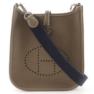 Hermes 에르메스 에블린 아마존 16 TPM 숄더백 트리옹 클레망스 2022년 브라운 U 각인 크로스백 스냅 버튼 Evelyne Amazone 16 TPM 여성용【중고】