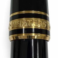 全新 ▼MONTBLANCMeisterstück Classic Pix 鋼筆,14K 金筆尖,白色星形,黑金配色,德國製造,男款