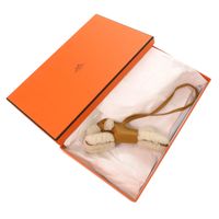 Like New Hermes Badi Agneau Milo Mouton Sesame Z Stamp (2021) Bag Charm 0571 [Pre-owned] HERMES