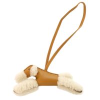 Like New Hermes Badi Agneau Milo Mouton Sesame Z Stamp (2021) Bag Charm 0571 [Pre-owned] HERMES