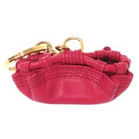 Excellent condition Loewe Nappa Aire leather pink gold hardware keychain bag charm 1551 [Pre-owned] LOEWE