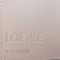 Like New Loewe Anagram Trifold Leather Green Compact Wallet 3-fold Wallet 1565 [Used] LOEWE