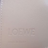 Like New Loewe Anagram Trifold Leather Green Compact Wallet 3-fold Wallet 1566 [Used] LOEWE