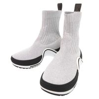 Like New Louis Vuitton LV Archlight Line Size 35 Cotton Glitter Silver Sock Sneakers LV 1181 [Used] LOUIS VUITTON