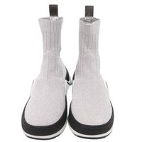 Like New Louis Vuitton LV Archlight Line Size 35 Cotton Glitter Silver Sock Sneakers LV 1181 [Used] LOUIS VUITTON