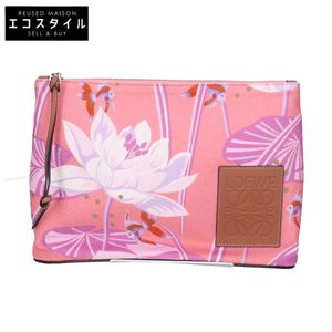 LOEWE 【신품과 동일】 Paula's Ibiza 오블롱 세컨드백 클러치백 【중고】