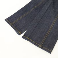 Louis Vuitton [Excellent Condition/Domestic Authentic] Yellow Stitch Cropped Denim Pants, Size 34 [Used]